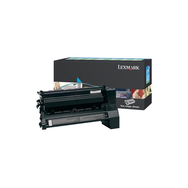 Image of Lexmark C780, C782 Cyan High Yield Return Program Print Cartridge cartuccia toner Originale Ciano (0C780H1CG)