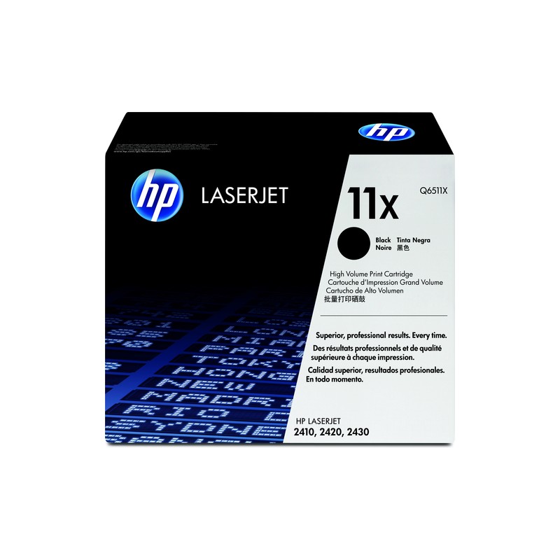 Image of HP 11X High Yield Black Original LaserJet Toner Cartridge cartuccia toner 1 pz Originale Nero (Q6511X)