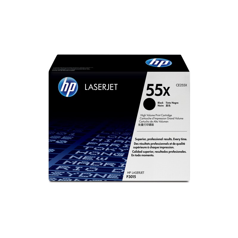 Image of HP 55X High Yield Black Original LaserJet Toner Cartridge cartuccia toner 1 pz (CE255X)