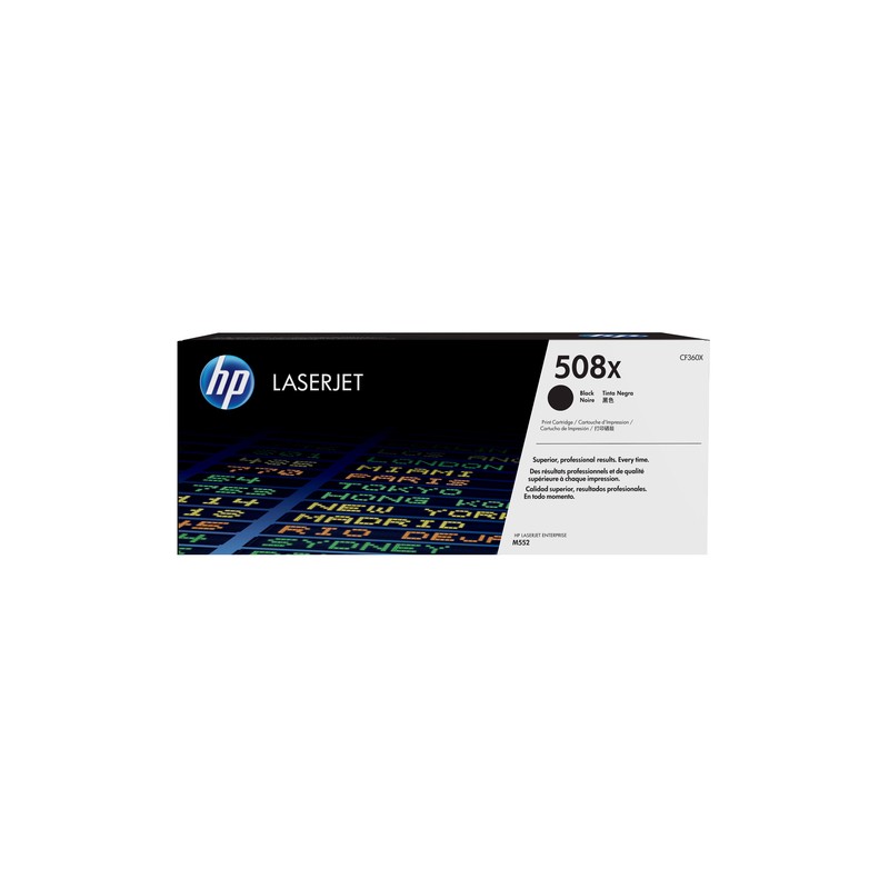 Image of HP 508X High Yield Black Original LaserJet Toner Cartridge cartuccia toner 1 pz (CF360X)