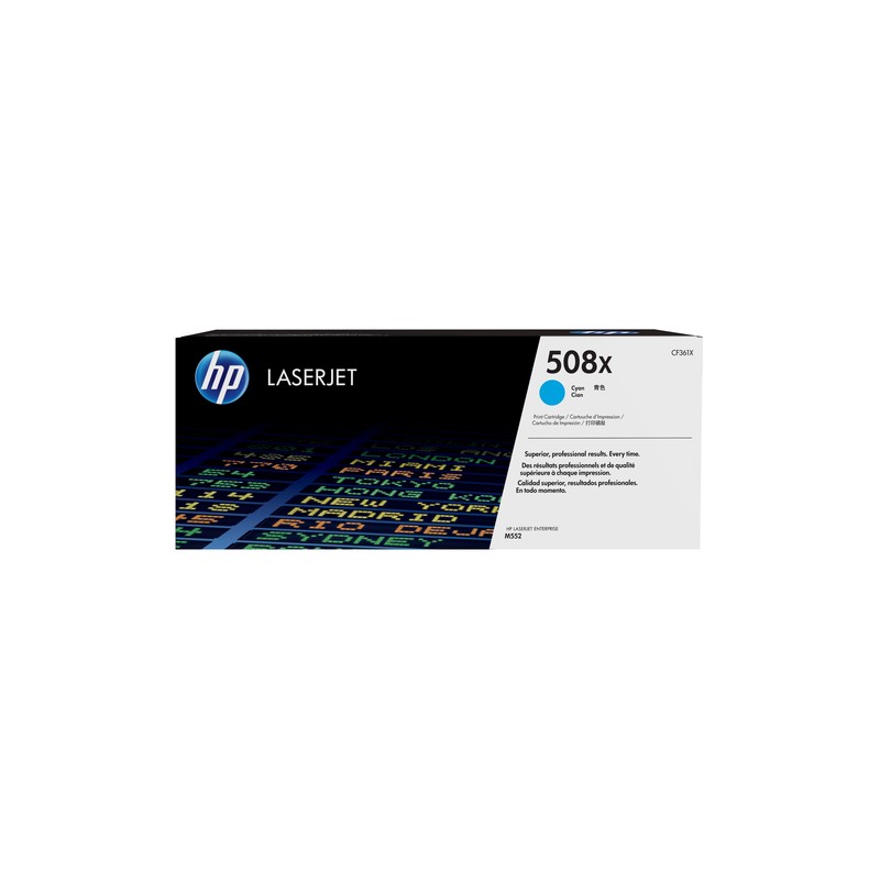 Image of HP 508X High Yield Cyan Original LaserJet Toner Cartridge cartuccia toner 1 pz (CF361X)