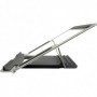 Inter-Tech NBS-100 Supporto per computer portatile Nero, Argento (88885558)