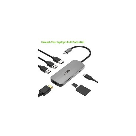 Acer HP.DSCAB.008 replicatore di porte e docking station per notebook Cablato USB 3.2 Gen 2 (3.1 Gen 2) Type-C Ar (HP.DSCAB.008)