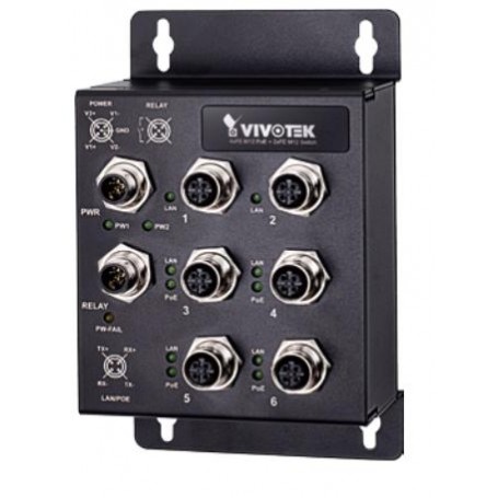 VIVOTEK AW-IHT-0602 switch di rete Fast Ethernet (10/100) Supporto Power over Ethernet (PoE) Nero (AW-IHT-0602)