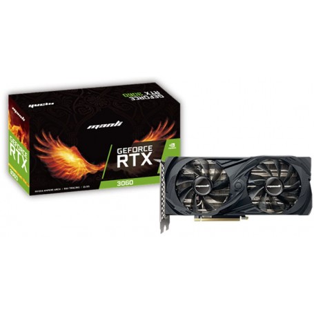Manli GeForce RTX 3060 Twin 12GB GDDR6 (LHR) N63030600M25002 (N63030600M25002-PROMO)