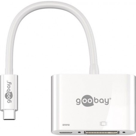 Goobay 62108 hub di interfaccia USB 3.2 Gen 1 (3.1 Gen 1) Type-C Bianco (62108)