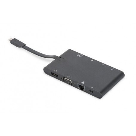 Digitus DA-70865 replicatore di porte e docking station per notebook Cablato USB 3.2 Gen 1 (3.1 Gen 1) Type-C Nero (DA-70865)