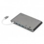 Digitus DA-70875 replicatore di porte e docking station per notebook Cablato USB 3.2 Gen 1 (3.1 Gen 1) Type-C Grigio (DA-70875)