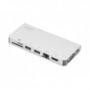 Digitus DA-70866 replicatore di porte e docking station per notebook Cablato USB 3.2 Gen 2 (3.1 Gen 2) Type-C Argento (DA-70866)