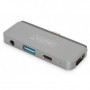 Digitus DA-70893 hub di interfaccia USB 3.2 Gen 1 (3.1 Gen 1) Type-C 5000 Mbit/s Grigio (DA-70893)