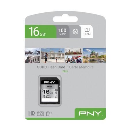 PNY Elite 16 GB SDHC UHS-I Classe 10 (P-SD16GU1100EL-GE)