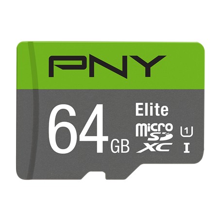 PNY Elite 64 GB MicroSDXC Classe 10 (P-SDUX64U185GW-GE)