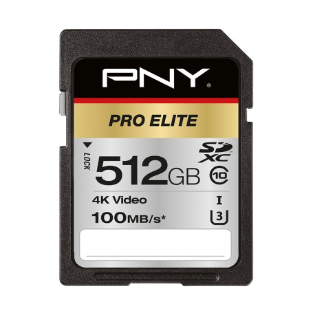 PNY PRO Elite 512 GB SDXC UHS-I Classe 10 (P-SD512U3100PRO-GE)