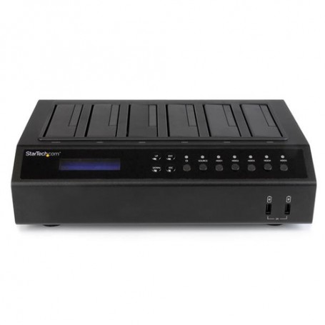 StarTech.com Dock Duplicatore Disco Rigido HDD USB 3.0 / eSATA a 6 Bay - HDD/ SSD 1:5 Cloner / Eraser (SATDOCK5U3ER)