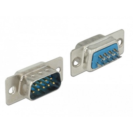 DeLOCK 65881 cavo di collegamento Sub-D 9 pin Blu, Argento (65881)