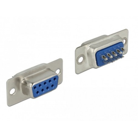 DeLOCK 65882 cavo di collegamento Sub-D 9 pin Blu, Argento (65882)