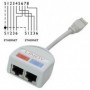 Lindy UTP Port Doubler cavo di rete Grigio (34002)