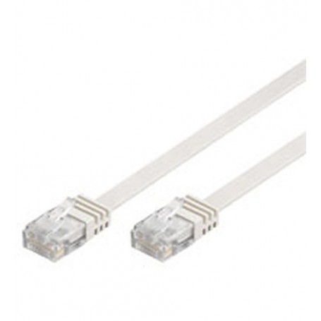 Goobay Cat5e Flat 5-1000 10.0m cavo di rete Bianco 10 m (93363)