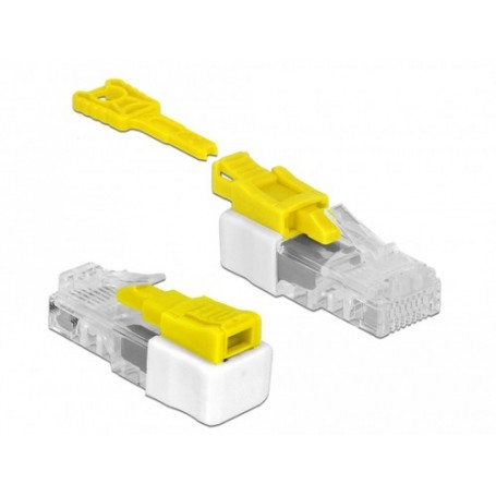 DeLOCK 85334 cavo di collegamento RJ45 Bianco, Giallo (85334)