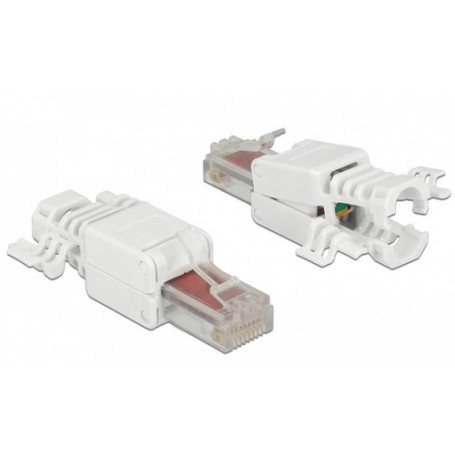 DeLOCK 86416 cavo di collegamento RJ-45 Bianco (86416)