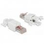 DeLOCK 86416 cavo di collegamento RJ-45 Bianco (86416)