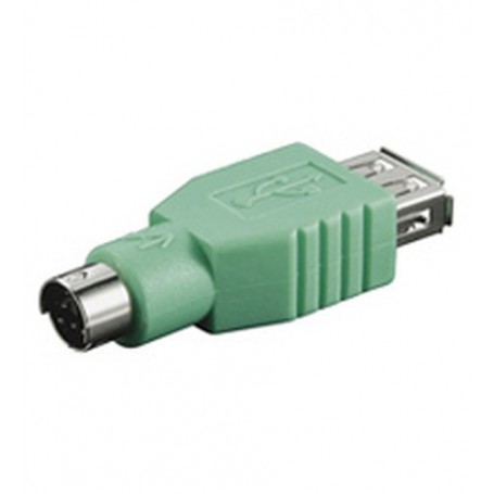 Goobay USB ADAP A-F/PS2-M USB A F PS2 M Verde (68919)