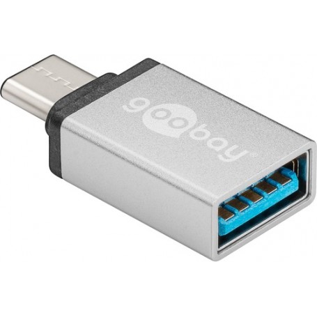 Goobay 56620 adattatore per inversione del genere dei cavi USB C USB A Argento (56620)