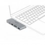 DeLOCK 87745 hub di interfaccia USB 3.2 Gen 1 (3.1 Gen 1) Type-C 5000 Mbit/s Grigio (87745)