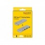 DeLOCK 87745 hub di interfaccia USB 3.2 Gen 1 (3.1 Gen 1) Type-C 5000 Mbit/s Grigio (87745)