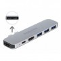 DeLOCK 87753 replicatore di porte e docking station per notebook Grigio (87753)