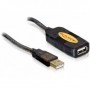 DeLOCK Cable USB 2.0, 5m cavo USB Nero (82308)