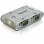 DeLOCK 4 Port USB 2.0 Serial Hub Argento (87414)