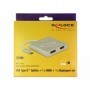 DeLOCK 87716 cavo e adattatore video 0,1 m USB tipo-C HDMI + DisplayPort Argento (87716)