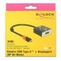 DeLOCK 63312 adattatore grafico USB 4096 x 2160 Pixel Nero (63312)