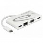 DeLOCK 87731 hub di interfaccia USB 3.2 Gen 1 (3.1 Gen 1) Type-C Grigio, Bianco (87731)