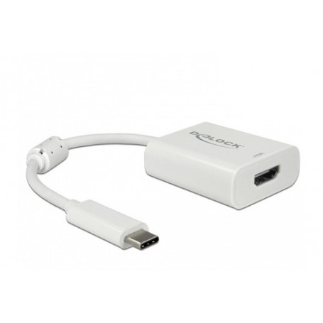 DeLOCK 63937 cavo e adattatore video 0,1 m USB tipo-C HDMI Bianco (63937)