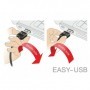 DeLOCK 63950 cavo seriale Nero 0,6 m USB 2.0 Type-A 2 x RS-232 DB9 (63950)