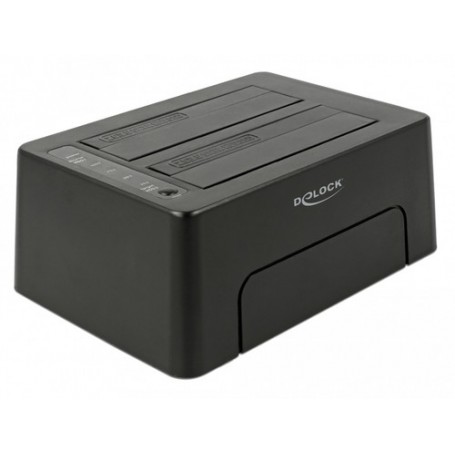 DeLOCK 63957 docking station per unità di archiviazione USB 3.2 Gen 2 (3.1 Gen 2) Type-C Nero (63957)