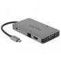 DeLOCK 87735 replicatore di porte e docking station per notebook Cablato USB 3.2 Gen 1 (3.1 Gen 1) Type-C Grigio (87735)