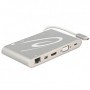 DeLOCK 87298 hub di interfaccia USB 3.2 Gen 1 (3.1 Gen 1) Type-C 1000 Mbit/s Argento (87298)