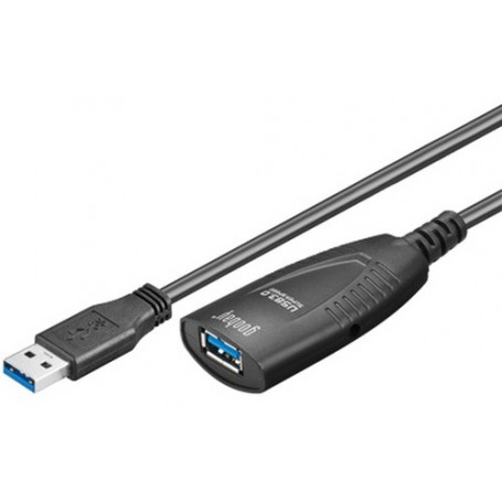 Goobay 5m USB 3.0 cavo USB USB 3.2 Gen 1 (3.1 Gen 1) USB A Nero (95727)