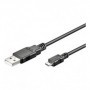Goobay USB micro-B 300, 3m cavo USB Micro-USB B USB A Nero (93920)