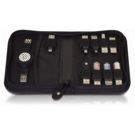 DeLOCK USB adapter kit 10 parts Nero (18612)