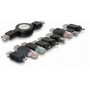 DeLOCK USB adapter kit 10 parts Nero (18612)