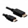 DeLOCK Cable Displayport  HDMI m/m 2m Nero (82587)