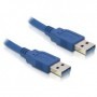 DeLOCK USB 3.0-A male/male - 1m cavo USB USB A Blu (82534)
