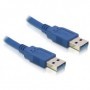 DeLOCK Cable USB 3.0-A male/male cavo USB 1,5 m USB A Blu (82430)