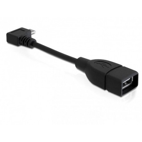 DeLOCK 83104 cavo USB 0,11 m USB 2.0 Micro-USB B USB A Nero (83104)