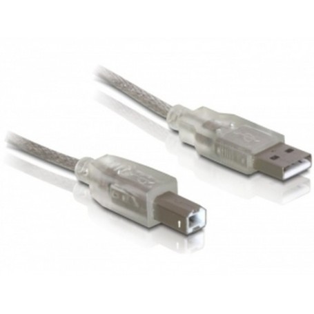 DeLOCK Cable USB 2.0 A-B - 0.5m cavo USB 0,5 m USB A USB B Grigio (82057)