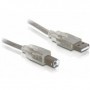 DeLOCK Cable USB 2.0 A-B - 0.5m cavo USB 0,5 m USB A USB B Grigio (82057)